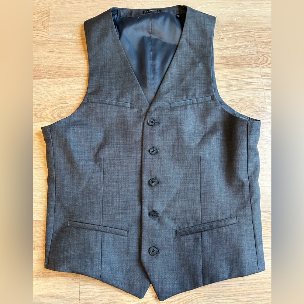 Express men’s vest grey